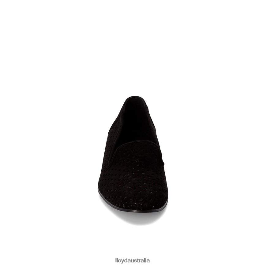 LLOYD Women SUEDE SLIPPER black Shoes H6PTLF1145