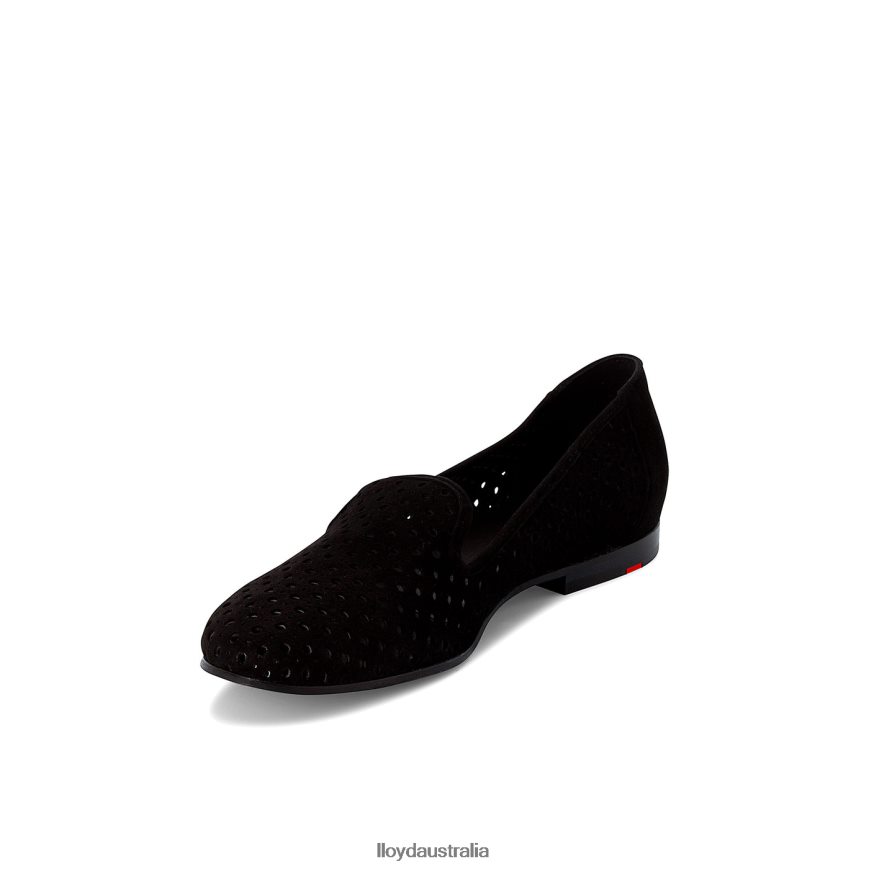 LLOYD Women SUEDE SLIPPER black Shoes H6PTLF1145