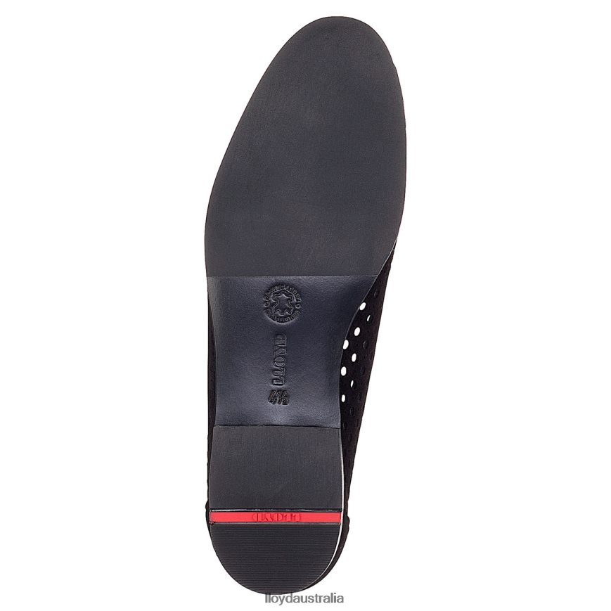 LLOYD Women SUEDE SLIPPER black Shoes H6PTLF1145