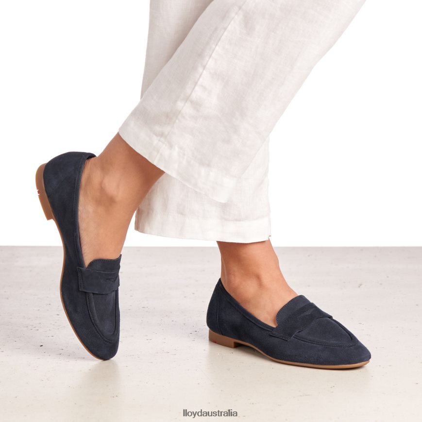 LLOYD Women SUEDE SLIPPER blue Shoes H6PTLF1152
