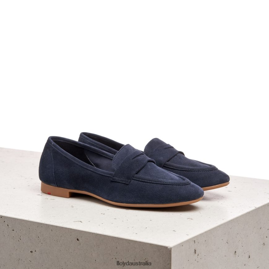 LLOYD Women SUEDE SLIPPER blue Shoes H6PTLF1152