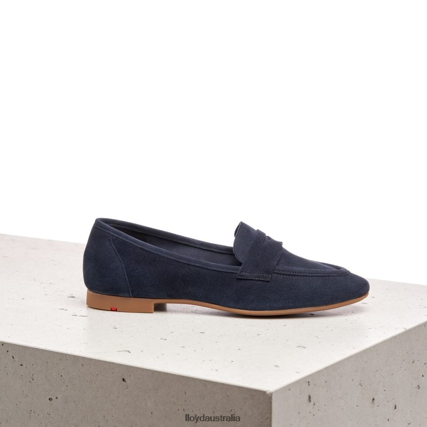 LLOYD Women SUEDE SLIPPER blue Shoes H6PTLF1152