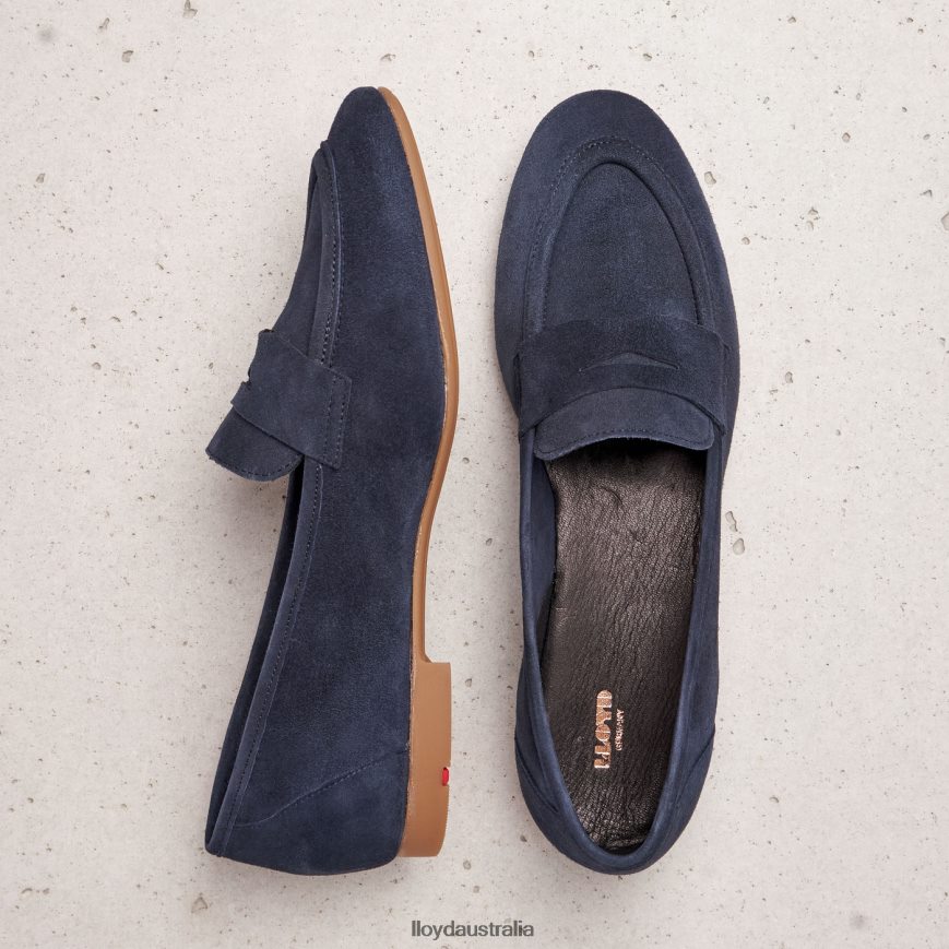 LLOYD Women SUEDE SLIPPER blue Shoes H6PTLF1152
