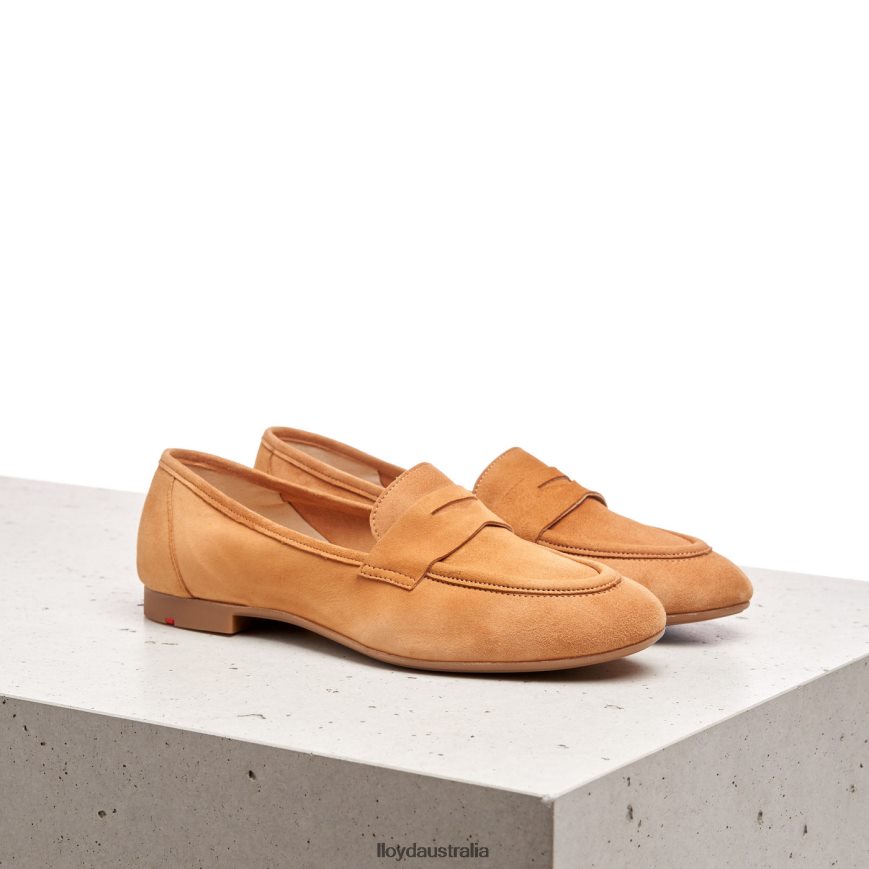 LLOYD Women SUEDE SLIPPER brown Shoes H6PTLF1136