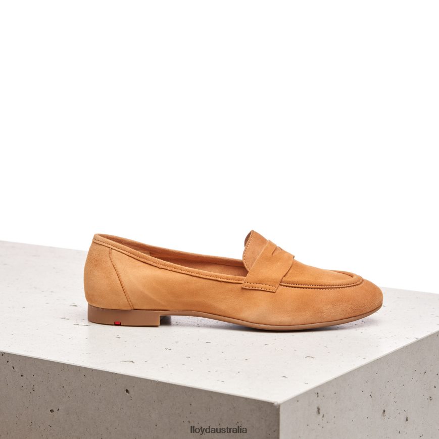LLOYD Women SUEDE SLIPPER brown Shoes H6PTLF1136