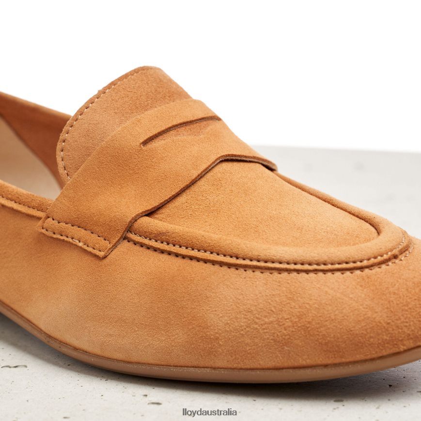 LLOYD Women SUEDE SLIPPER brown Shoes H6PTLF1136