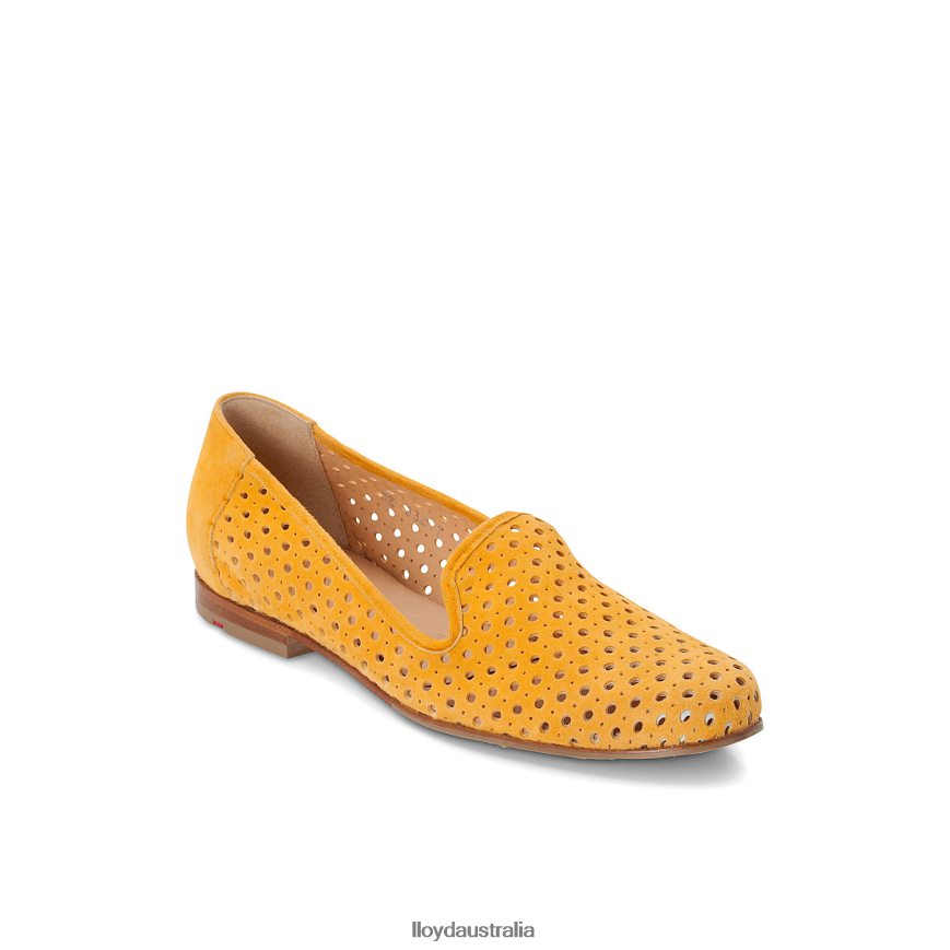 LLOYD Women SUEDE SLIPPER yellow Shoes H6PTLF1149