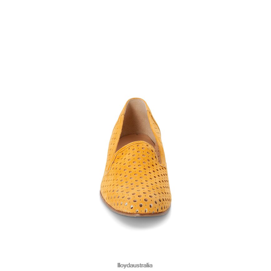 LLOYD Women SUEDE SLIPPER yellow Shoes H6PTLF1149