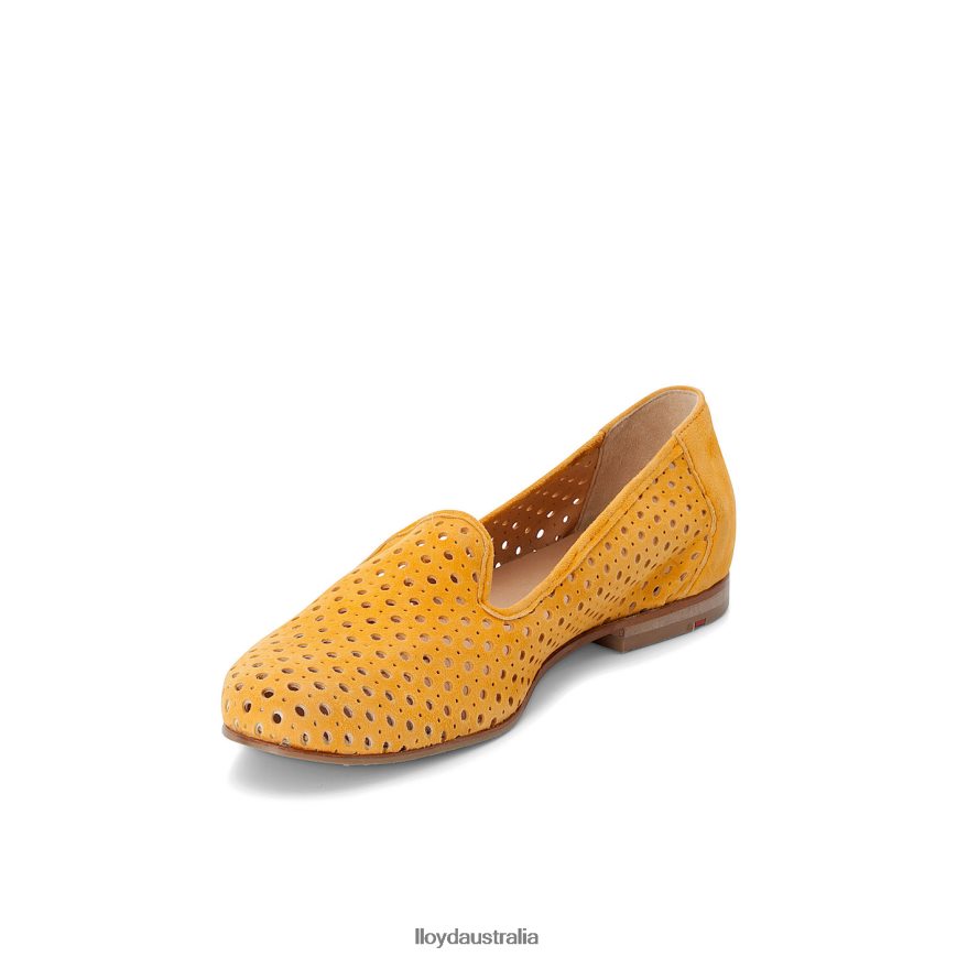LLOYD Women SUEDE SLIPPER yellow Shoes H6PTLF1149