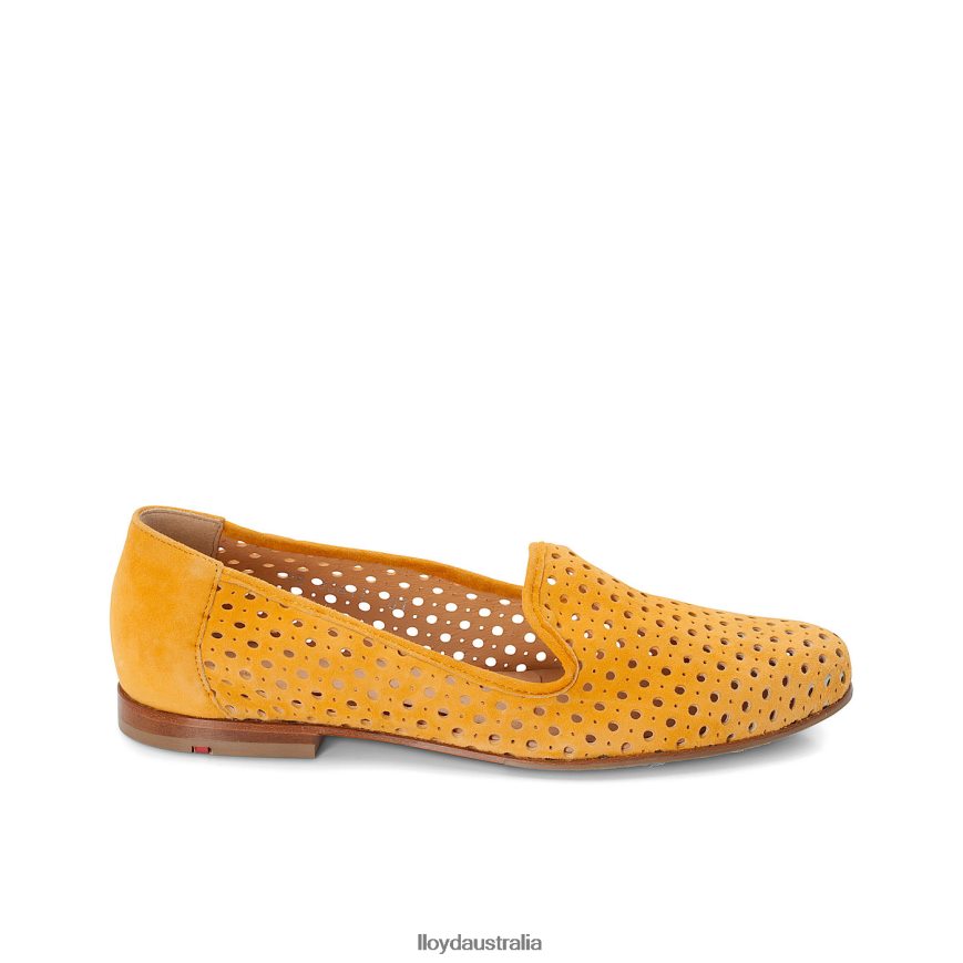LLOYD Women SUEDE SLIPPER yellow Shoes H6PTLF1149