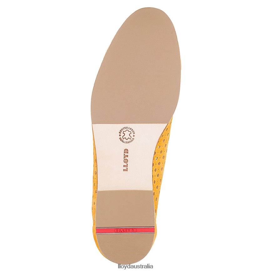 LLOYD Women SUEDE SLIPPER yellow Shoes H6PTLF1149