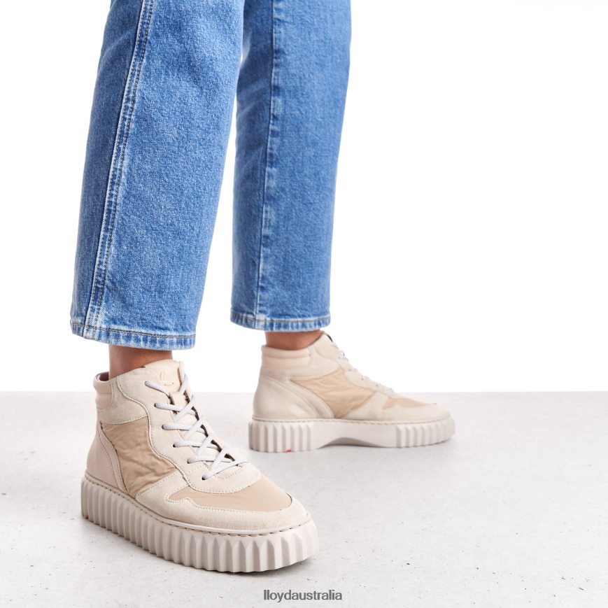 LLOYD Women HIGH TOP SNEAKERS beige Shoes H6PTLF785