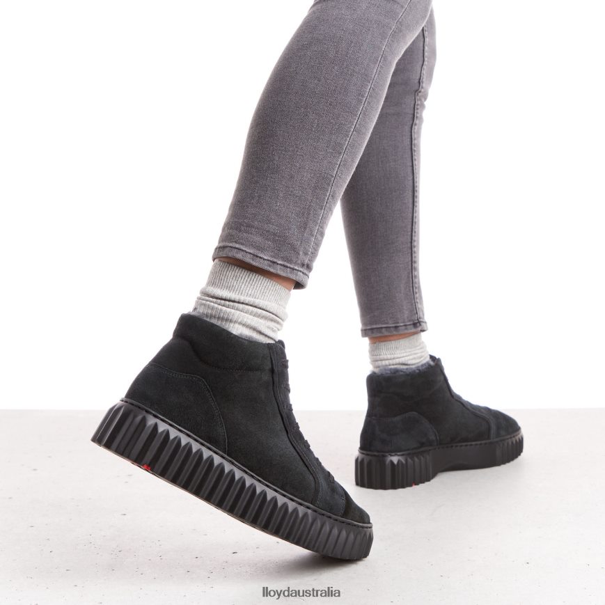 LLOYD Women HIGH TOP SNEAKERS black Shoes H6PTLF776
