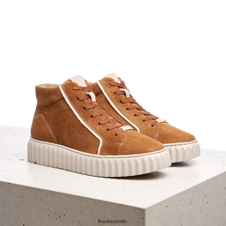 LLOYD Women HIGH TOP SNEAKERS brown Shoes H6PTLF771