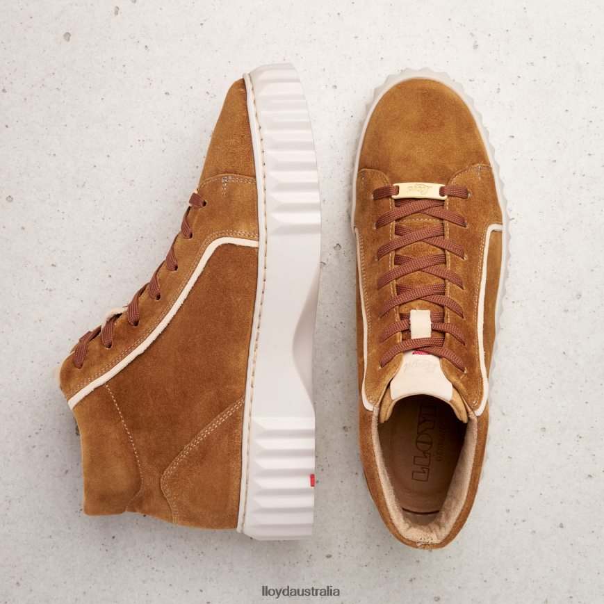 LLOYD Women HIGH TOP SNEAKERS brown Shoes H6PTLF771