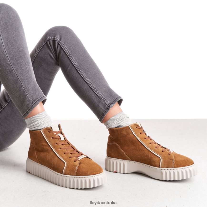 LLOYD Women HIGH TOP SNEAKERS brown Shoes H6PTLF777