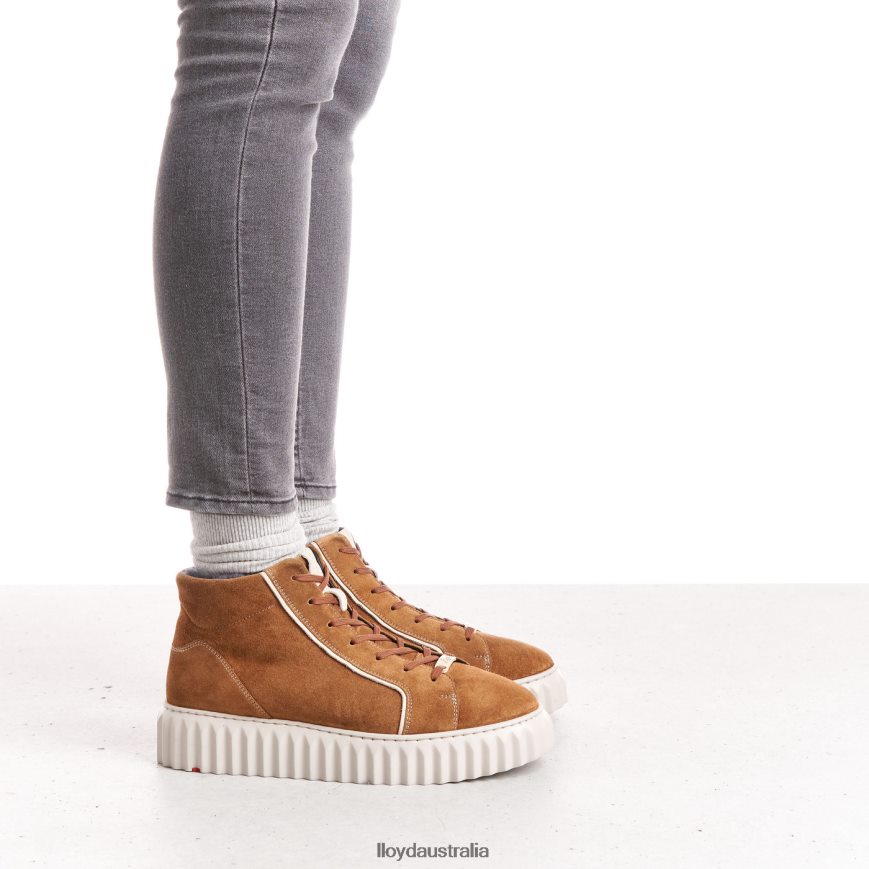 LLOYD Women HIGH TOP SNEAKERS brown Shoes H6PTLF777