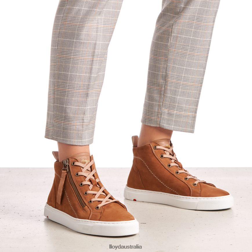 LLOYD Women HIGH TOP SNEAKERS brown Shoes H6PTLF859
