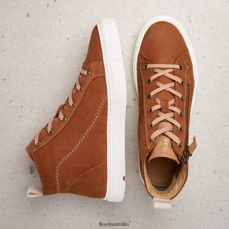 LLOYD Women HIGH TOP SNEAKERS brown Shoes H6PTLF859