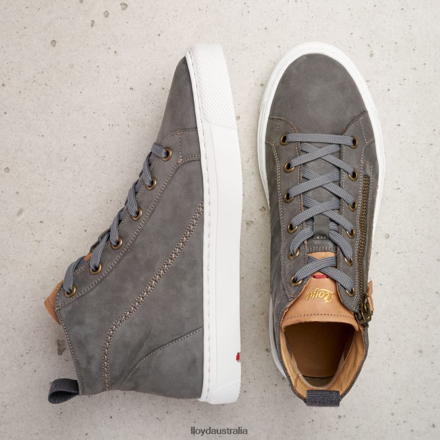 LLOYD Women HIGH TOP SNEAKERS grey Shoes H6PTLF873