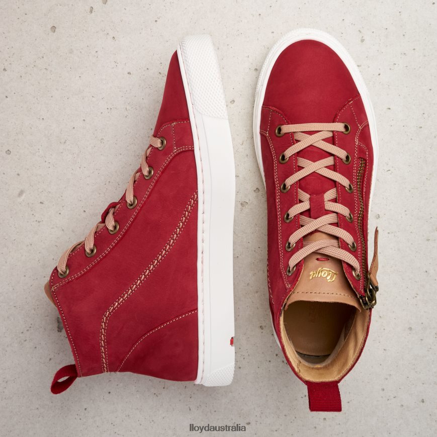 LLOYD Women HIGH TOP SNEAKERS red Shoes H6PTLF860