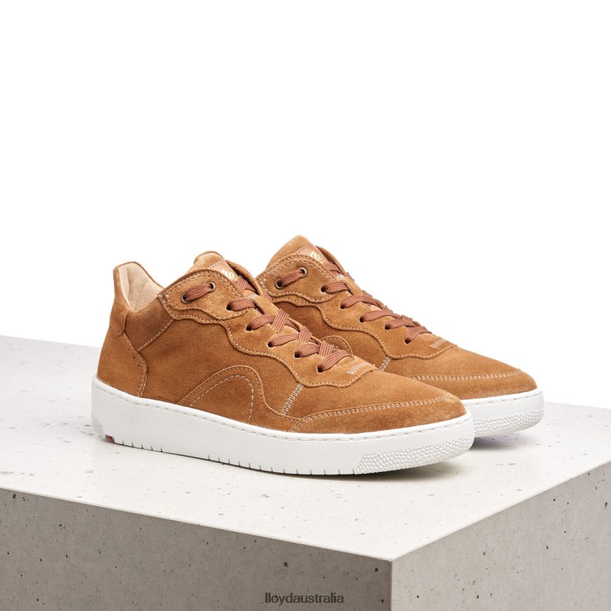 LLOYD Women LEATHER LOW TOP SNEAKERS brown Shoes H6PTLF782