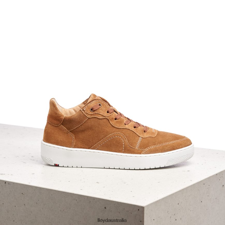 LLOYD Women LEATHER LOW TOP SNEAKERS brown Shoes H6PTLF782