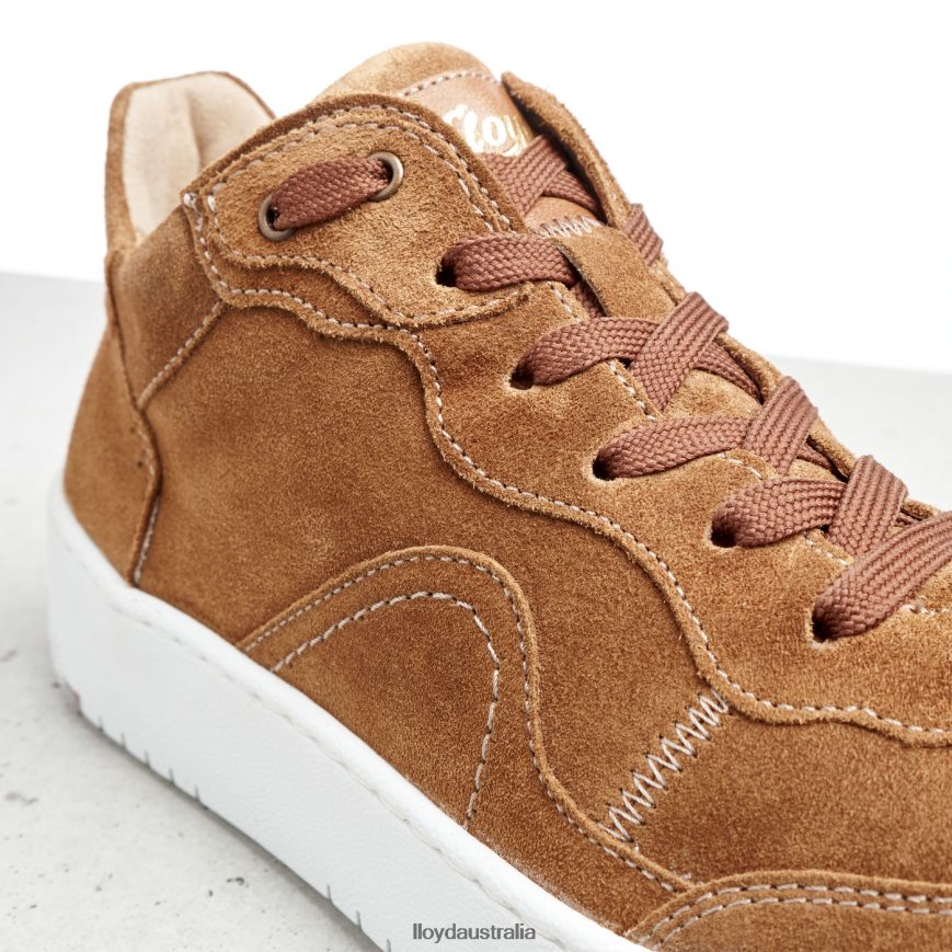 LLOYD Women LEATHER LOW TOP SNEAKERS brown Shoes H6PTLF782