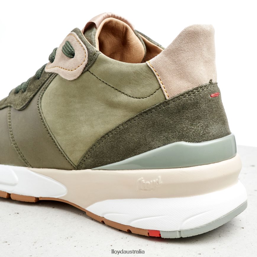 LLOYD Women LEATHER LOW TOP SNEAKERS green Shoes H6PTLF767