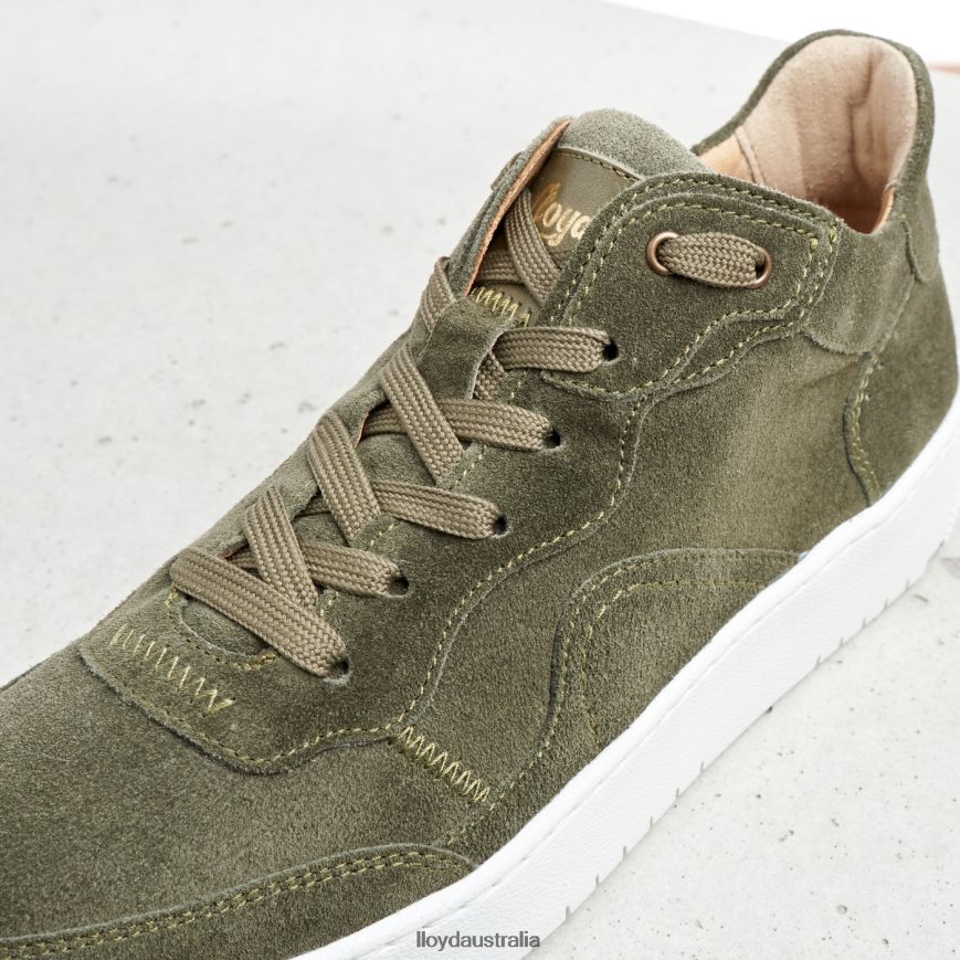 LLOYD Women LEATHER LOW TOP SNEAKERS green Shoes H6PTLF768