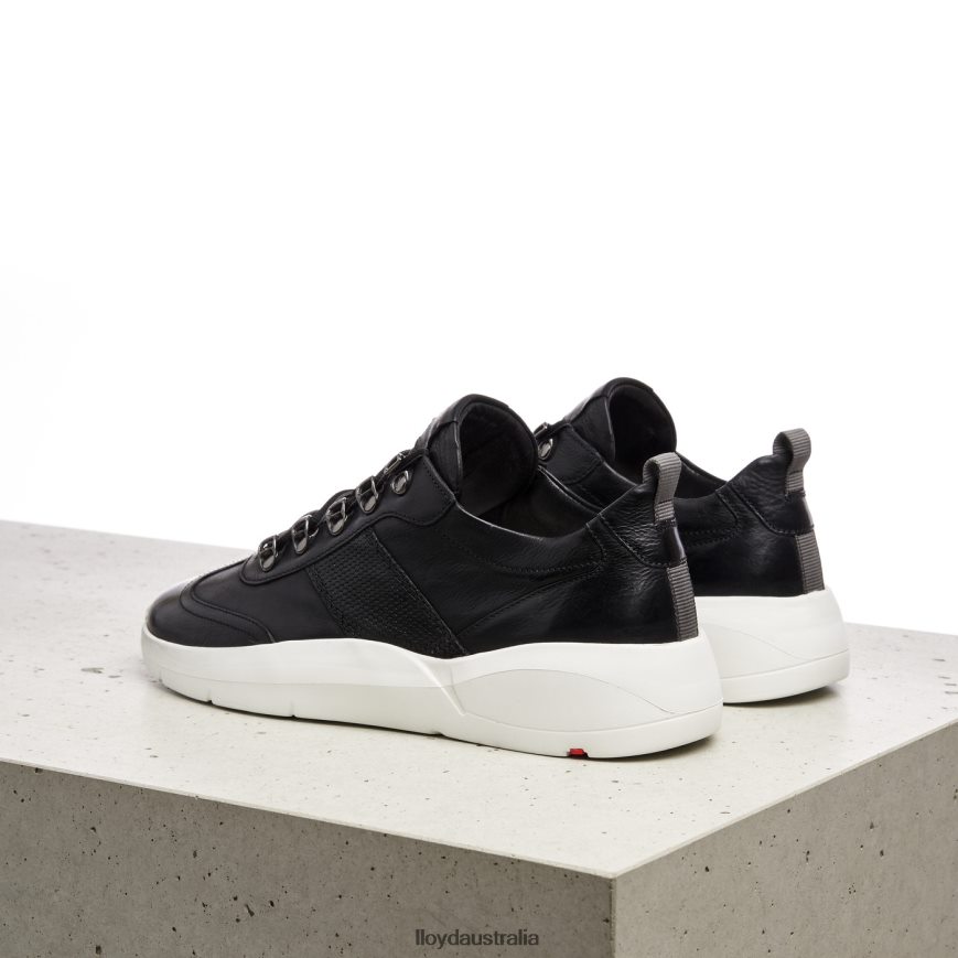 LLOYD Women LEATHER SNEAKERS black Shoes H6PTLF834