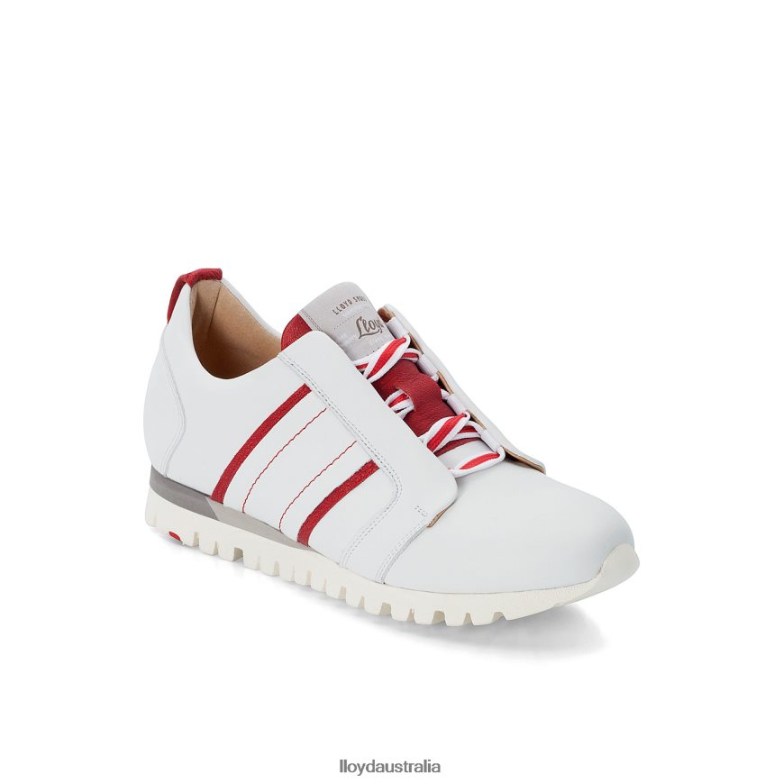 LLOYD Women LEATHER SNEAKERS white Shoes H6PTLF847