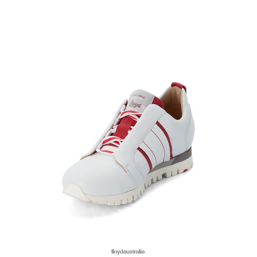 LLOYD Women LEATHER SNEAKERS white Shoes H6PTLF847