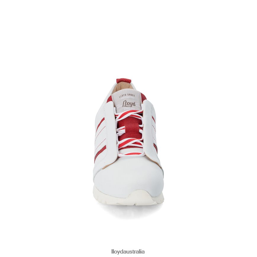LLOYD Women LEATHER SNEAKERS white Shoes H6PTLF847