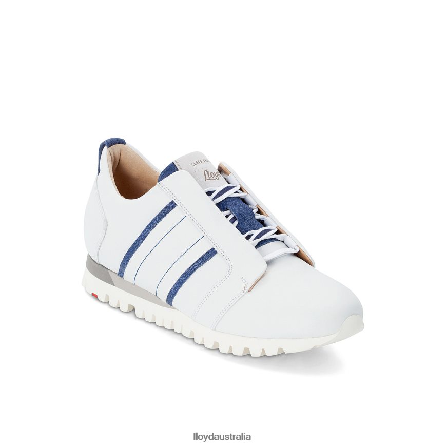LLOYD Women LEATHER SNEAKERS white Shoes H6PTLF850