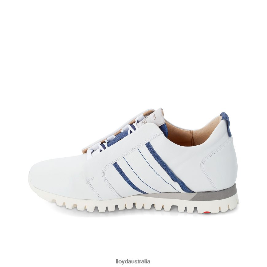 LLOYD Women LEATHER SNEAKERS white Shoes H6PTLF850