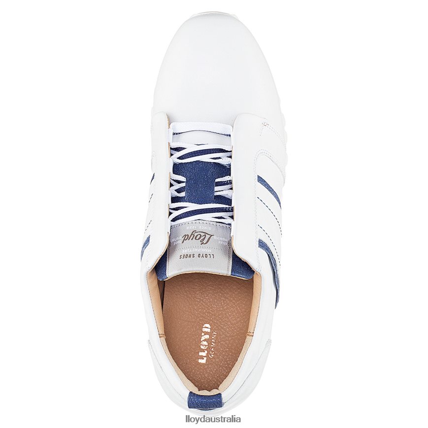 LLOYD Women LEATHER SNEAKERS white Shoes H6PTLF850
