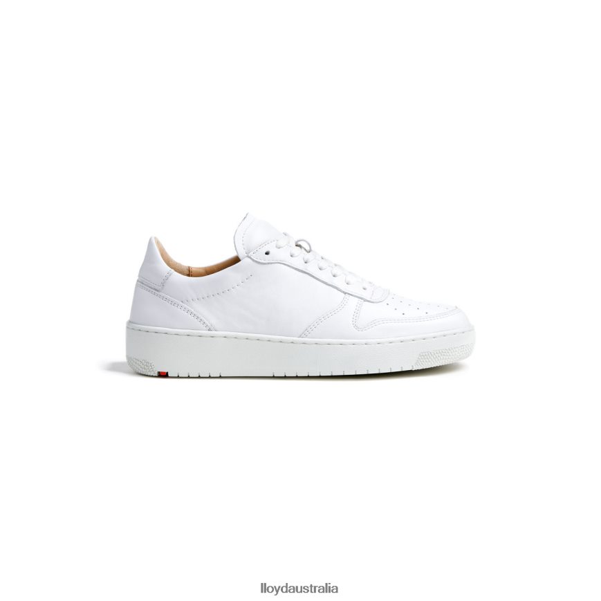 LLOYD Women LOW TOP LEATHER SNEAKERS white Shoes H6PTLF765