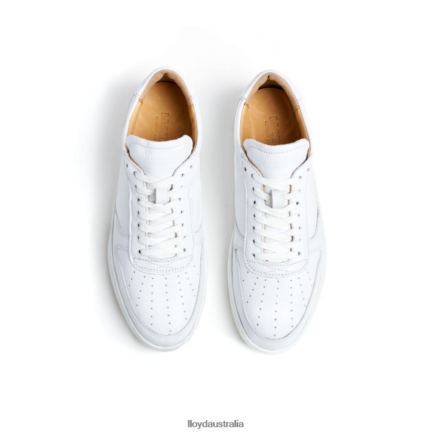 LLOYD Women LOW TOP LEATHER SNEAKERS white Shoes H6PTLF765