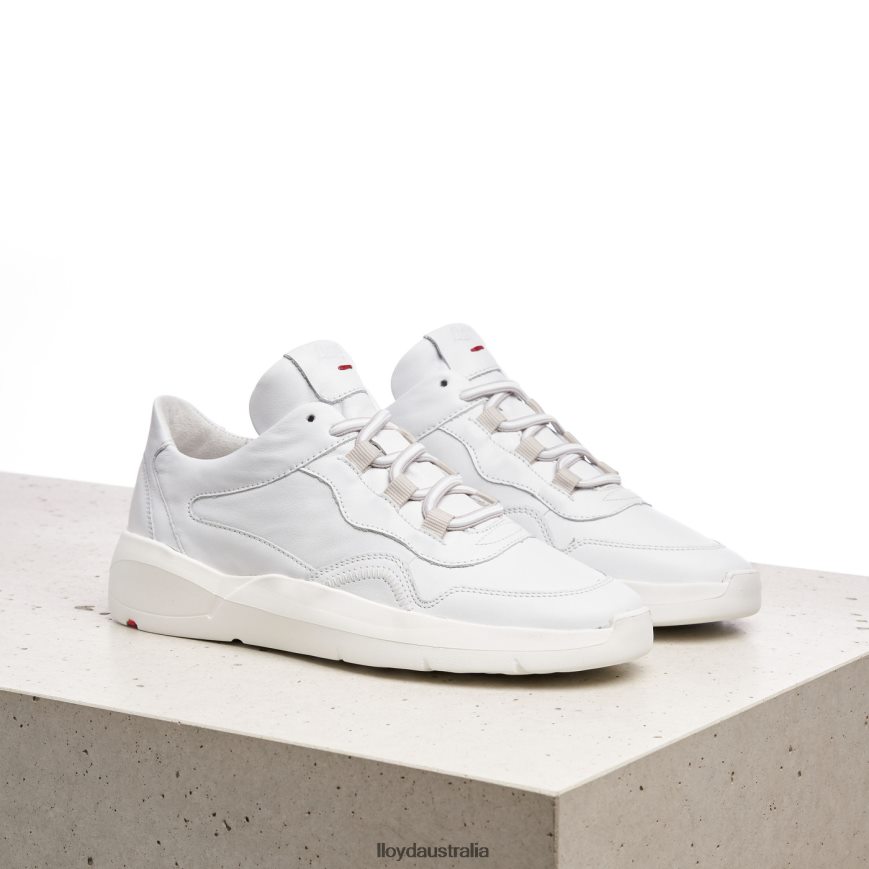 LLOYD Women LOW TOP LEATHER SNEAKERS white Shoes H6PTLF829