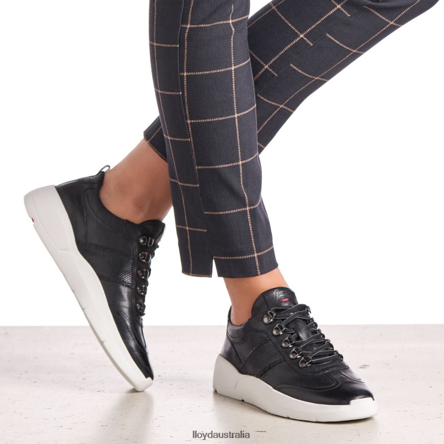 LLOYD Women LOW TOP SNEAKERS black Shoes H6PTLF813