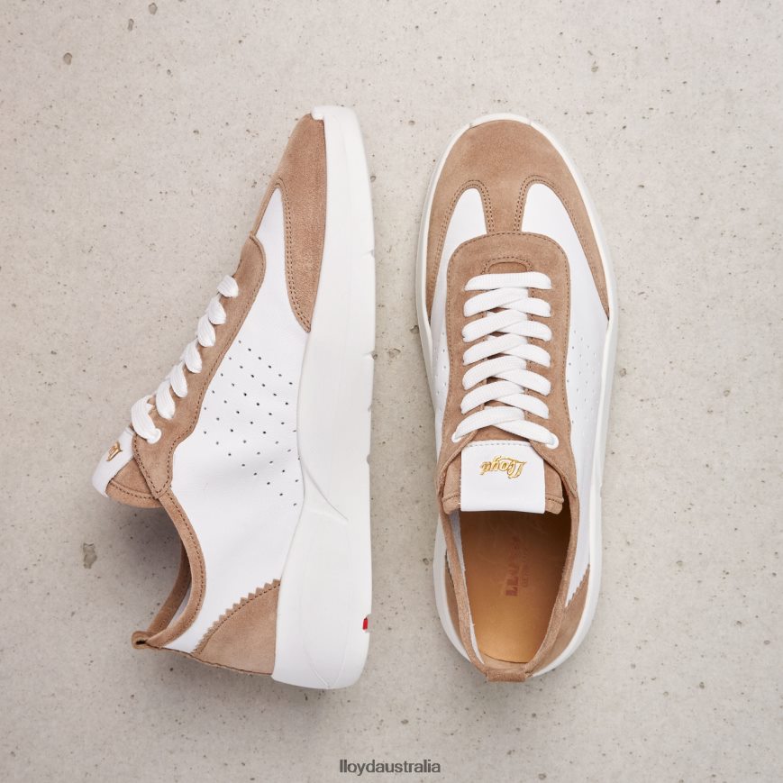 LLOYD Women QUALITY LOW TOP SNEAKERS beige Shoes H6PTLF1353