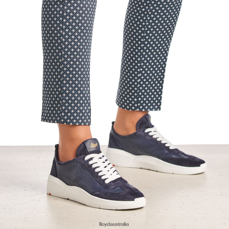 LLOYD Women QUALITY LOW TOP SNEAKERS blue Shoes H6PTLF1352
