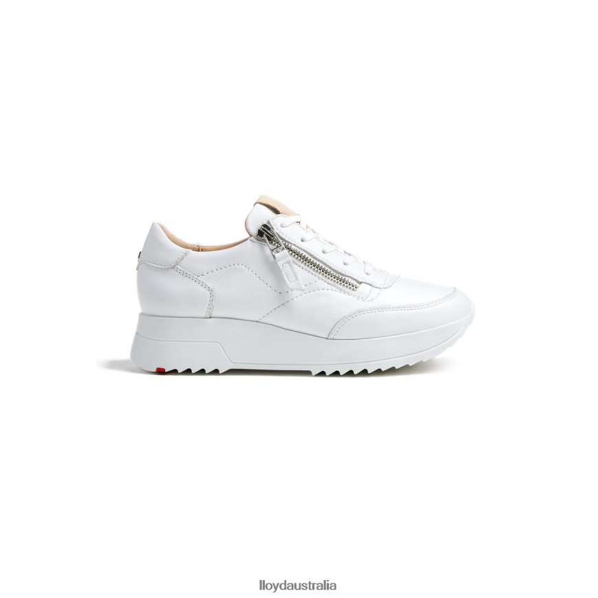 LLOYD Women QUALITY LOW TOP SNEAKERS white Shoes H6PTLF784