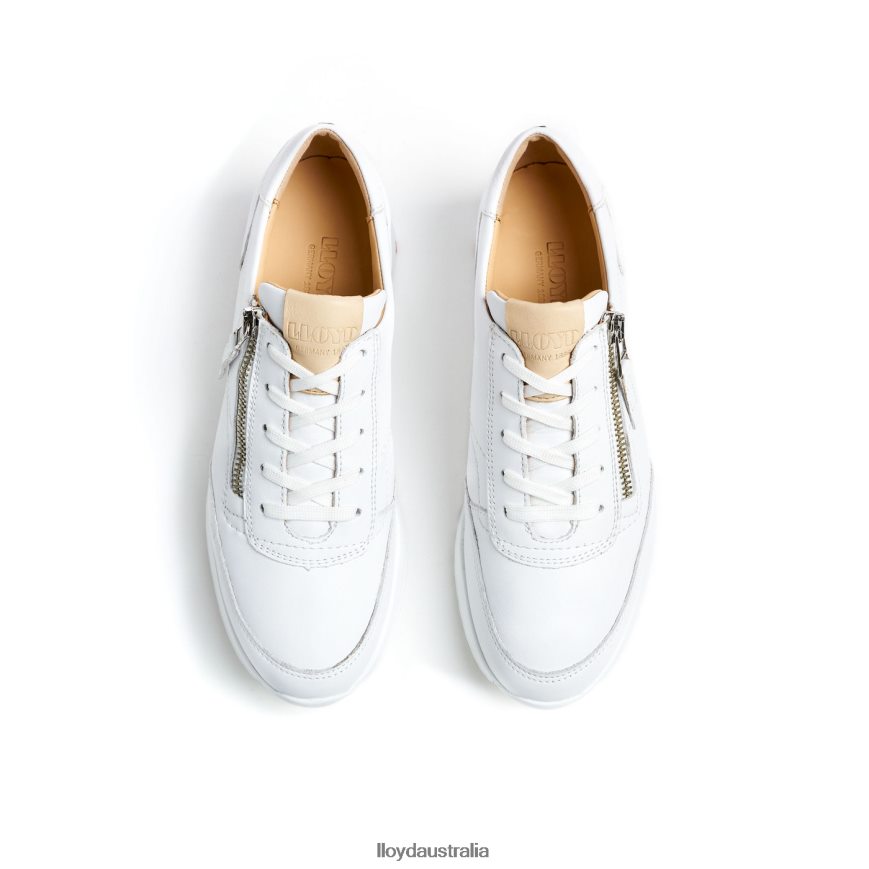 LLOYD Women QUALITY LOW TOP SNEAKERS white Shoes H6PTLF784