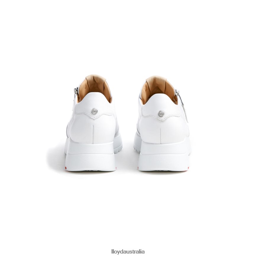 LLOYD Women QUALITY LOW TOP SNEAKERS white Shoes H6PTLF784