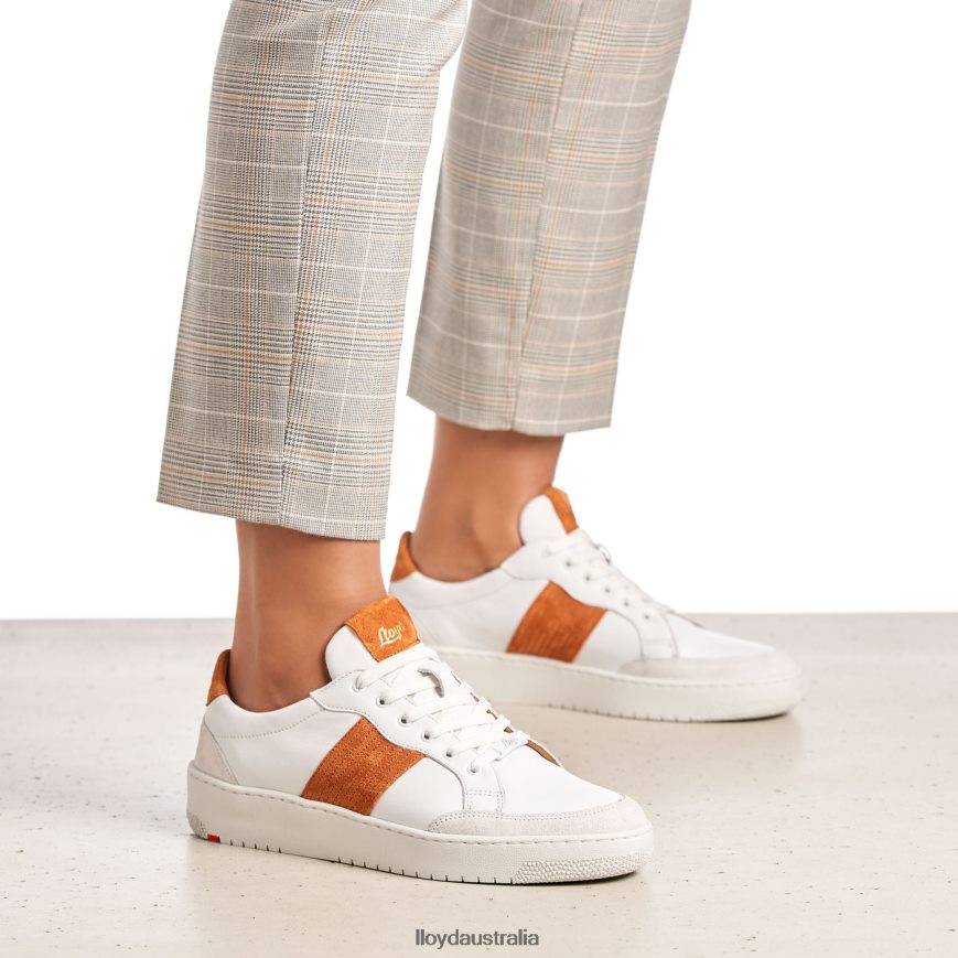 LLOYD Women QUALITY LOW TOP SNEAKERS white Shoes H6PTLF831