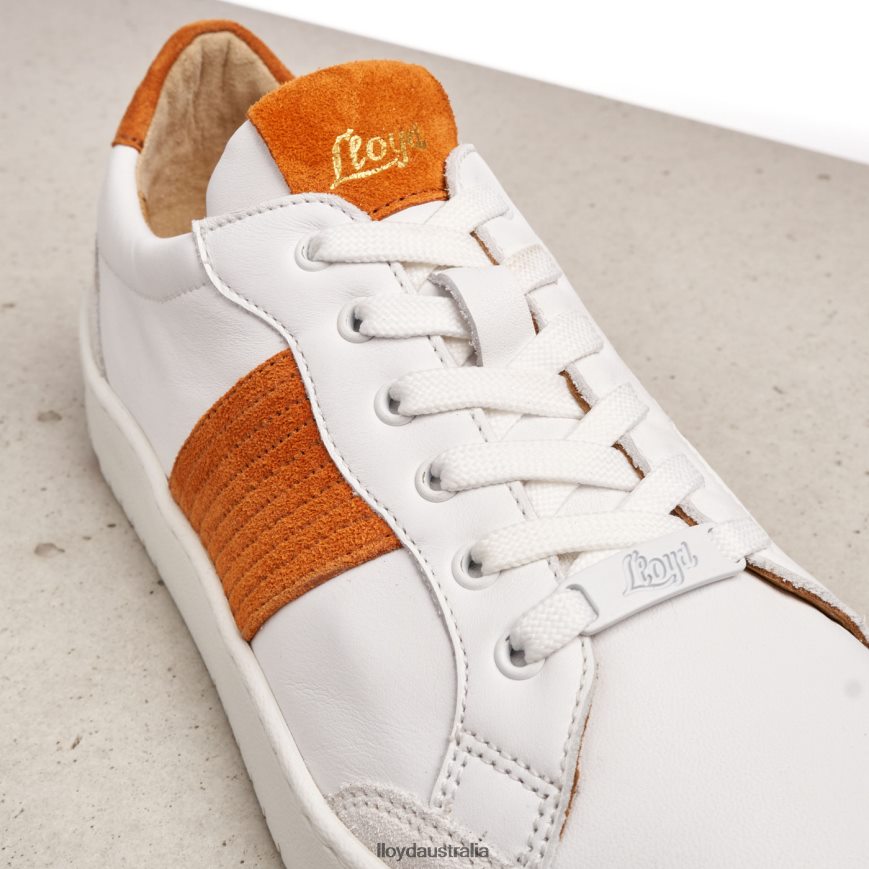 LLOYD Women QUALITY LOW TOP SNEAKERS white Shoes H6PTLF831