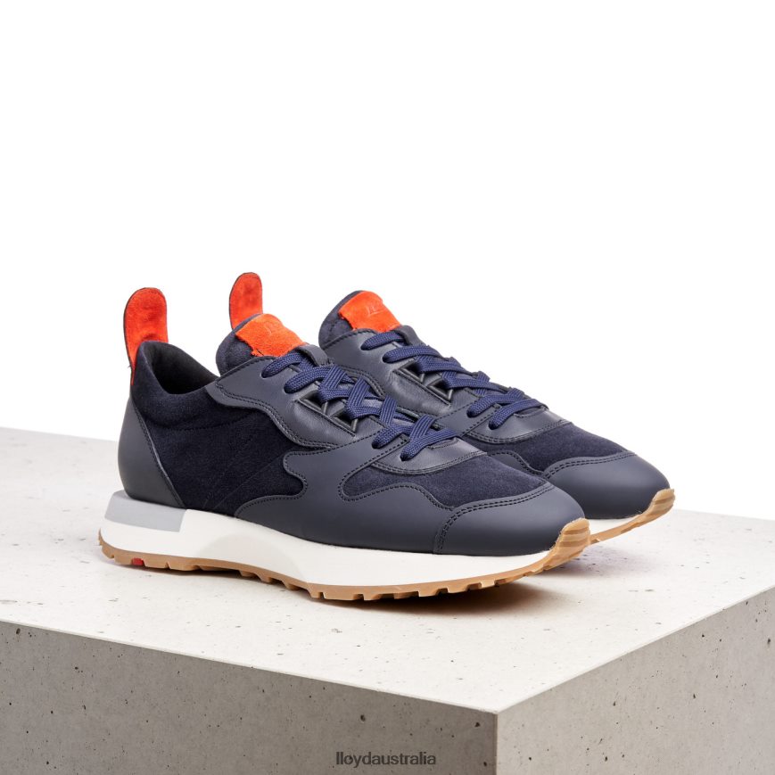 LLOYD Women SHEEP LEATHER SNEAKERS blue Shoes H6PTLF791