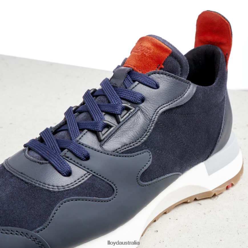 LLOYD Women SHEEP LEATHER SNEAKERS blue Shoes H6PTLF791